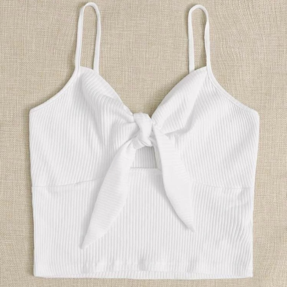 Peekaboo Rib knit cami top